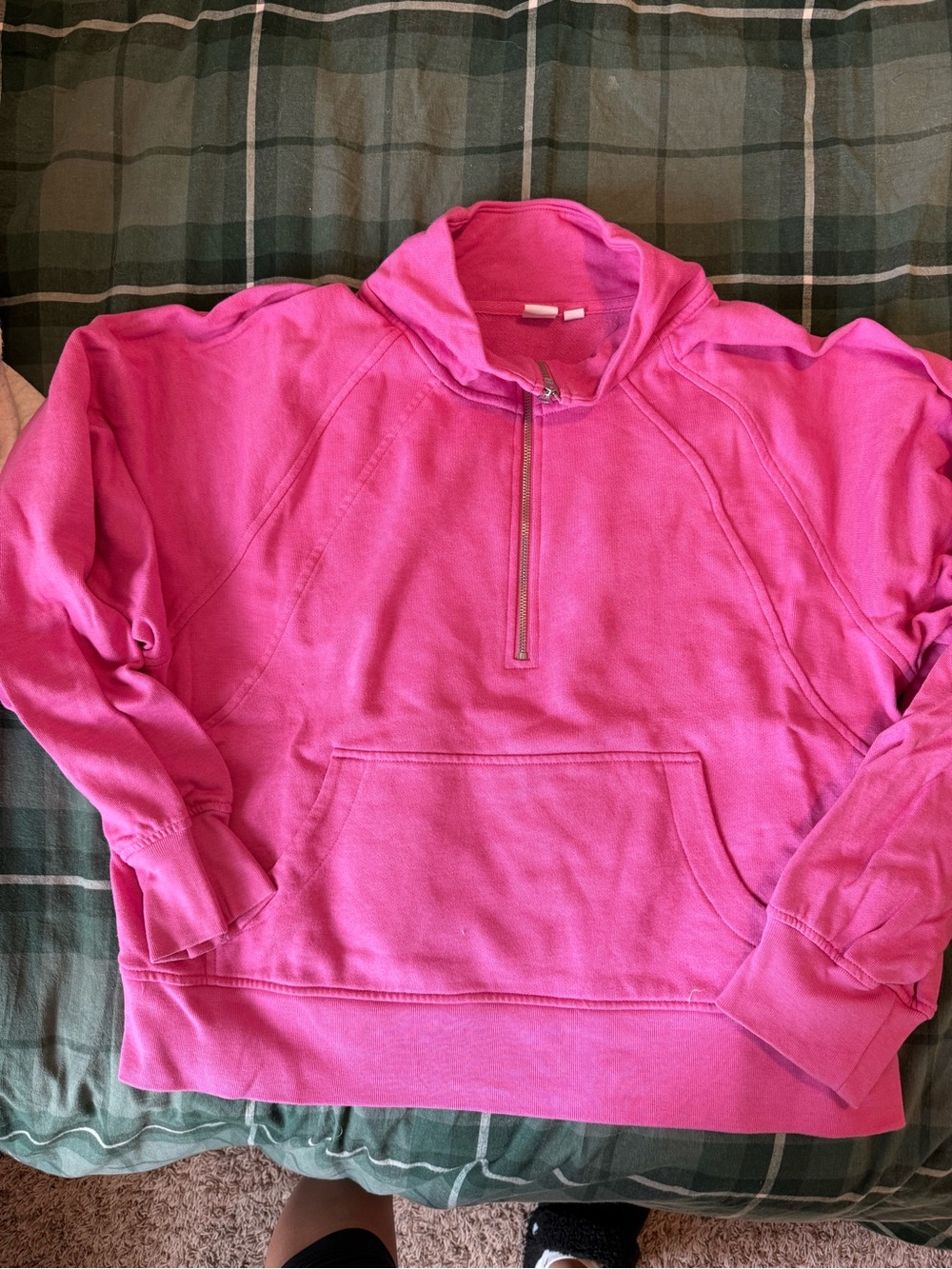 GAP Pink Half-Zip Pullover Sweatshirt